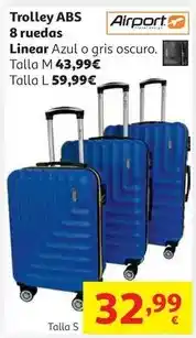 Alcampo Airport - trolley abs 8 ruedas linear oferta