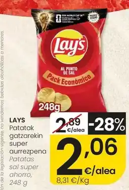 Eroski Lay's - patatas sal super ahorro oferta