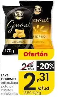 Eroski Lay's - gourmet patatas senalizadas oferta
