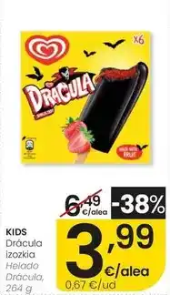 Eroski Kids - helado dràcula oferta
