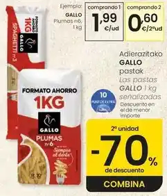 Eroski Gallo - plumas n6 oferta