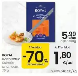 Eroski Royal - salmon ahumado oferta