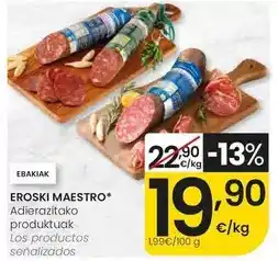 Eroski Eroski maestro - productos oferta