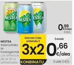 Eroski Nestea - refrescos de te oferta