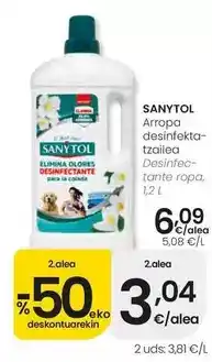 Eroski Sanytol - desinfectante ropa oferta