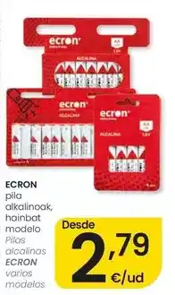 Eroski Ecron - pilas alcalinas oferta