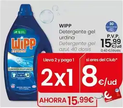 Eroski Wipp - detergente gel azul oferta