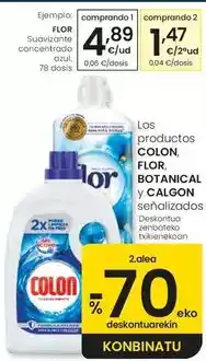 Eroski Flor - suavizante concentrado azul oferta