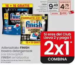 Eroski Finish - lavavajillas maquina ultimate plus oferta