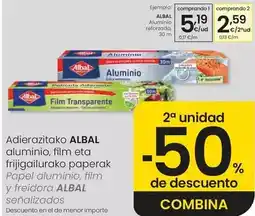 Eroski Albal - papel aluminio, film y freidora oferta