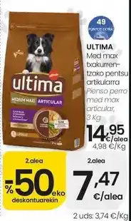 Eroski Ultima - pienso perro med max articular oferta