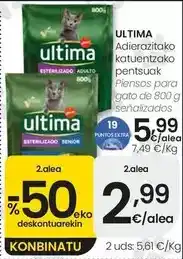 Eroski Última - piensos para gato oferta