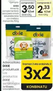 Eroski Dixie - alimento complementario para perro snack saludable relax con melisa y manzanilla oferta