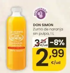 Eroski Don simón - zumo de naranja sin pulpa oferta