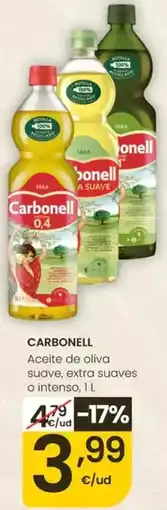 Eroski Carbonell - aceite de oliva suave, extra suaves o intenso oferta