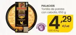 Eroski Palacios - tortilla de patata con cebolla oferta