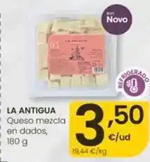 Eroski La antigua - queso mezcla en dados oferta
