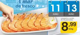 Eroski Langostino cocido oferta