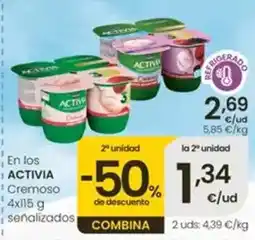 Eroski Activia - en los cremoso oferta