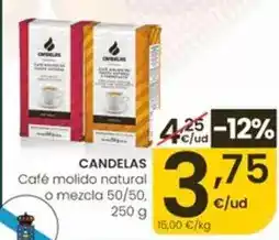 Eroski Candelas - cafe molido natural o mezcla 50/50 oferta