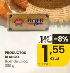 Eroski Blanco - productos boer de coco oferta