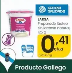 Eroski Larsa - preparado lacteo sin lactosa natural oferta