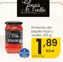 Eroski Joyas del valle - pimientos del piquillo rojos y verdes oferta