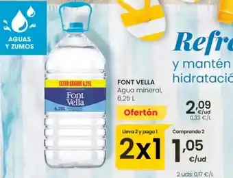 Eroski Font vella - agua mineral oferta