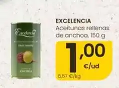 Eroski Excelencia - aceitunas rellenas de anchoa oferta