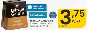 Eroski Estrella galicia - 0,0 cerveza sin alcohol tostada oferta