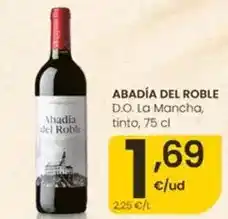 Eroski Abadía del roble - d.o. la mancha, tinto oferta