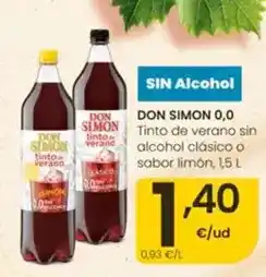 Eroski Don simón - 0.0 tinto de verano sin alcohol clasico o sabor limon oferta