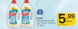 Eroski Dixan - detergente en gel 4 en 1 total o frescor oferta