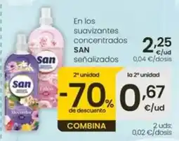 Eroski San - en los suavizantes concentrados oferta