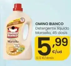 Eroski Omino bianco - detergente líquido marsella oferta