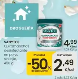 Eroski Sanytol - quitamanchas desinfectante en polvo sin lejia oferta