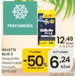 Eroski Gillette - blue 3 maquinilla desechable smooth oferta