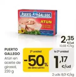 Eroski Puerto gallego - atun en aceite de girasol oferta