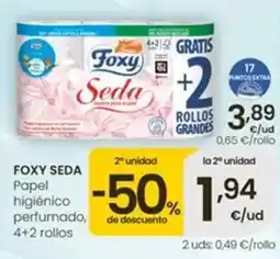 Eroski Foxy - seda papel higienico perfumado oferta