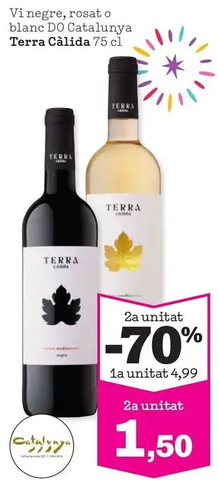 Sorli TERRA CALIDA Vi negre, rosat o blanc DO Catalunya oferta