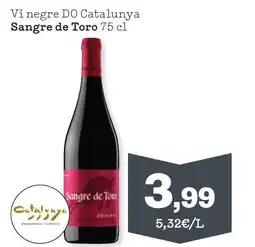 Sorli SANGRE DE TORO Vi negre DO Catalunya oferta