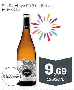 Sorli PULPO Vi albarinyo DO Rías Baixas oferta