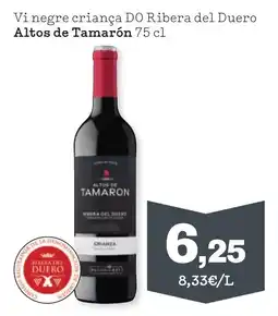 Sorli ALTOS DE TAMARON Vi negre criança DO Ribera del Duero oferta