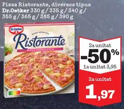 Sorli DR. OETKER Pizza Ristorante, diversos tipus oferta