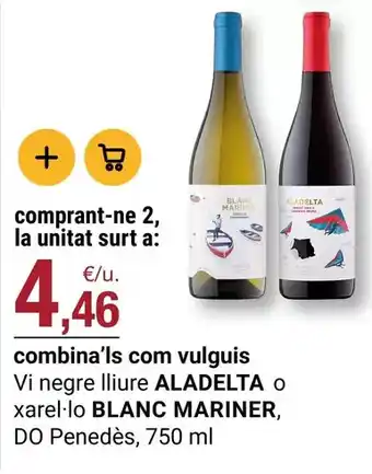 Blanc de blancs - vi negre lliure aladelta o xarel.lo mariner
