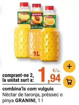 BonpreuEsclat Granini - néctar de taronja, préssec o pinya oferta