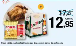 BonpreuEsclat Torres - preus valids en els establiments que disposen de servei de rosttisseria oferta