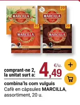 BonpreuEsclat Marcilla - cafè en càpsules assortiment oferta