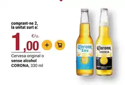 BonpreuEsclat Corona - cervesa original o sense alcohol oferta