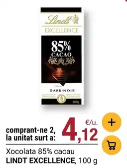 BonpreuEsclat Lindt - xocolata 85% cacau oferta